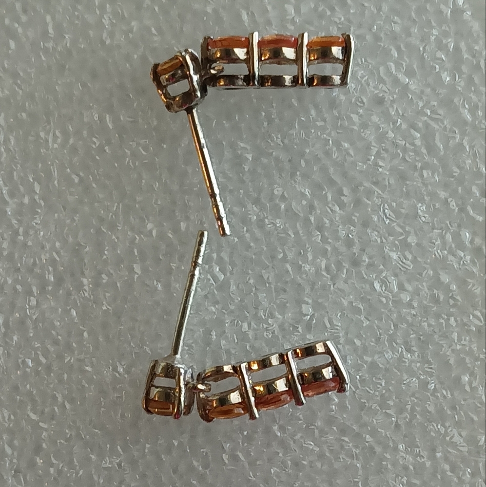 Authentic Tanzania Songea Sapphire Earrings - Picture 4 of 5